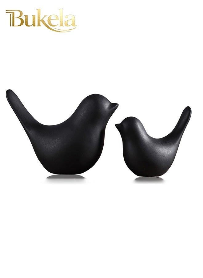 كيلا تماثيل حيوانات صغيرة للديكور المنزلي على الطراز الحديث زخارف سوداء لغرفة المعيشة وغرفة النوم وسطح المكتب والخزائن... - Image 1